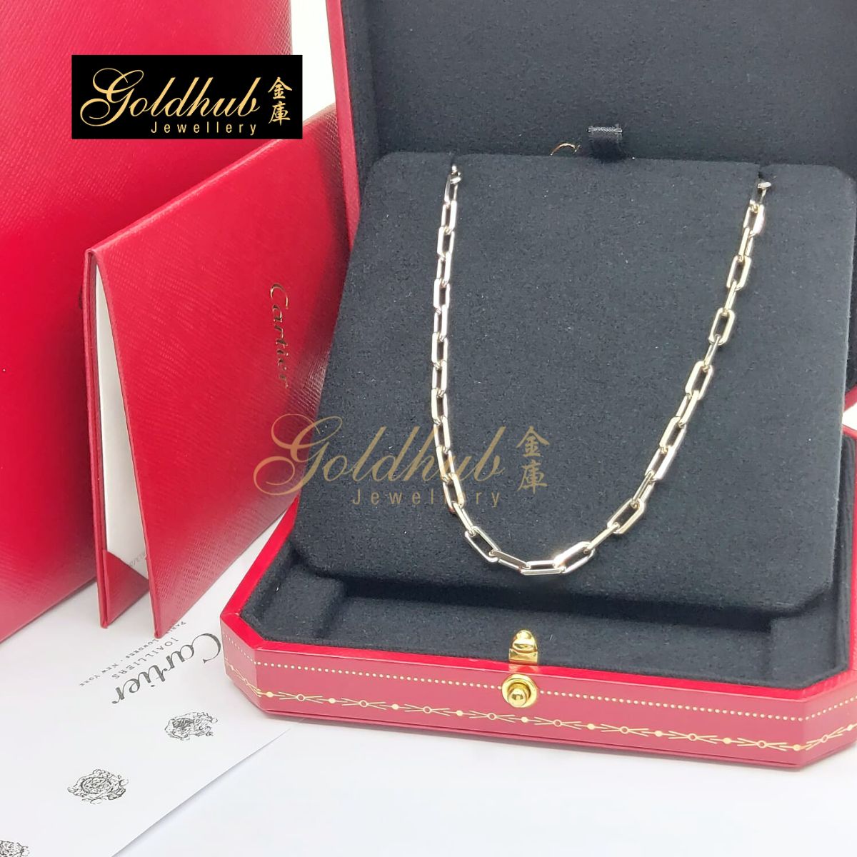 Cartier Santos de Cartier Necklace, Small Model in White Gold