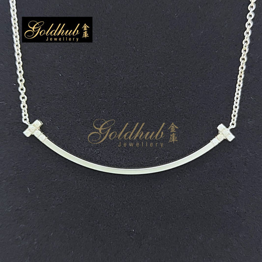 Tiffany & Co Tiffany T Smile Small Pendant, Diamonds 0.03ct in White Gold