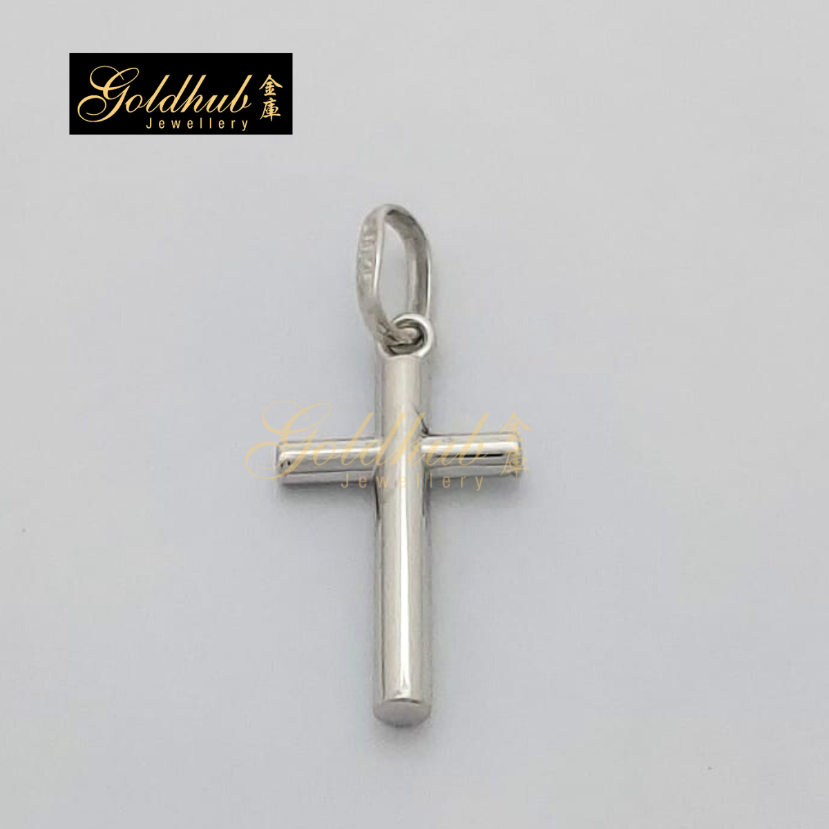 Cross Pendant in White Gold