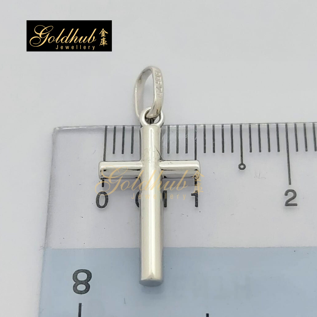Cross Pendant in White Gold