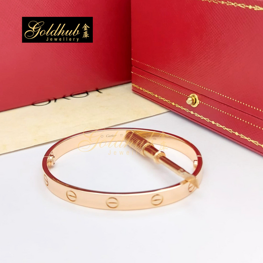 Cartier Love Bracelet in Rose Gold, Size 17