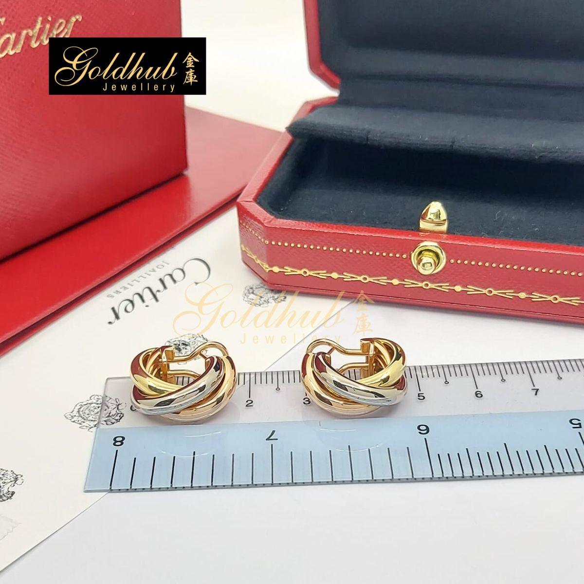 Cartier Trinity Earrings, Classic Model