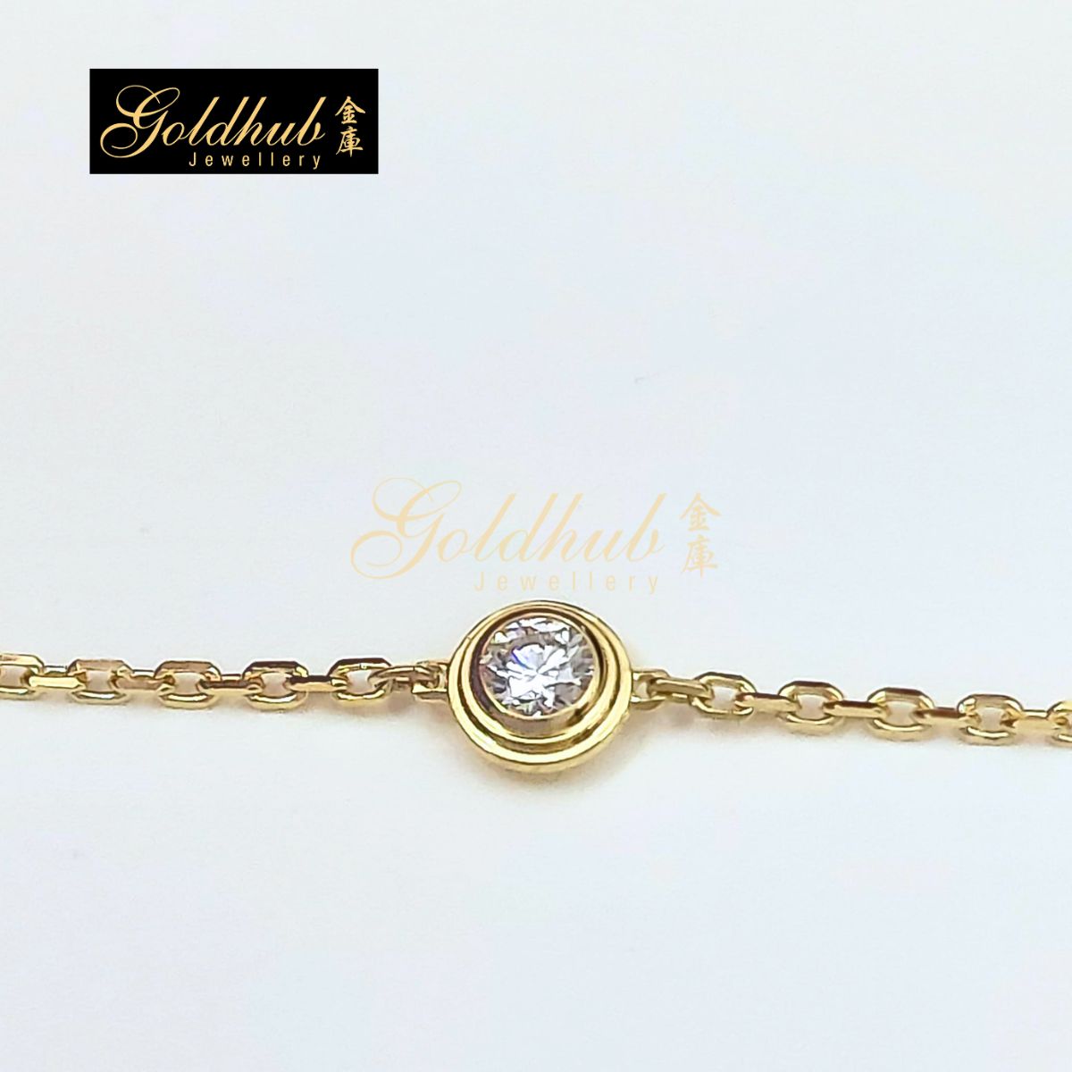 Cartier D'amour Bracelet, Diamond, Mini Model in Yellow Gold