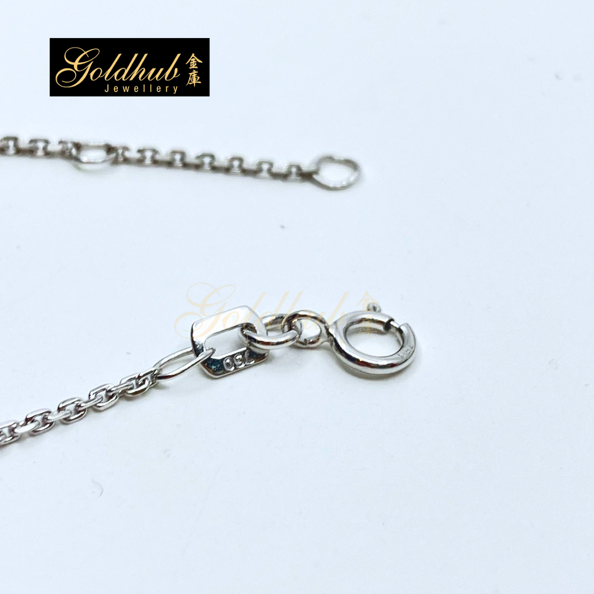 [Reserved] 5 Diamonds Bracelet in White Gold