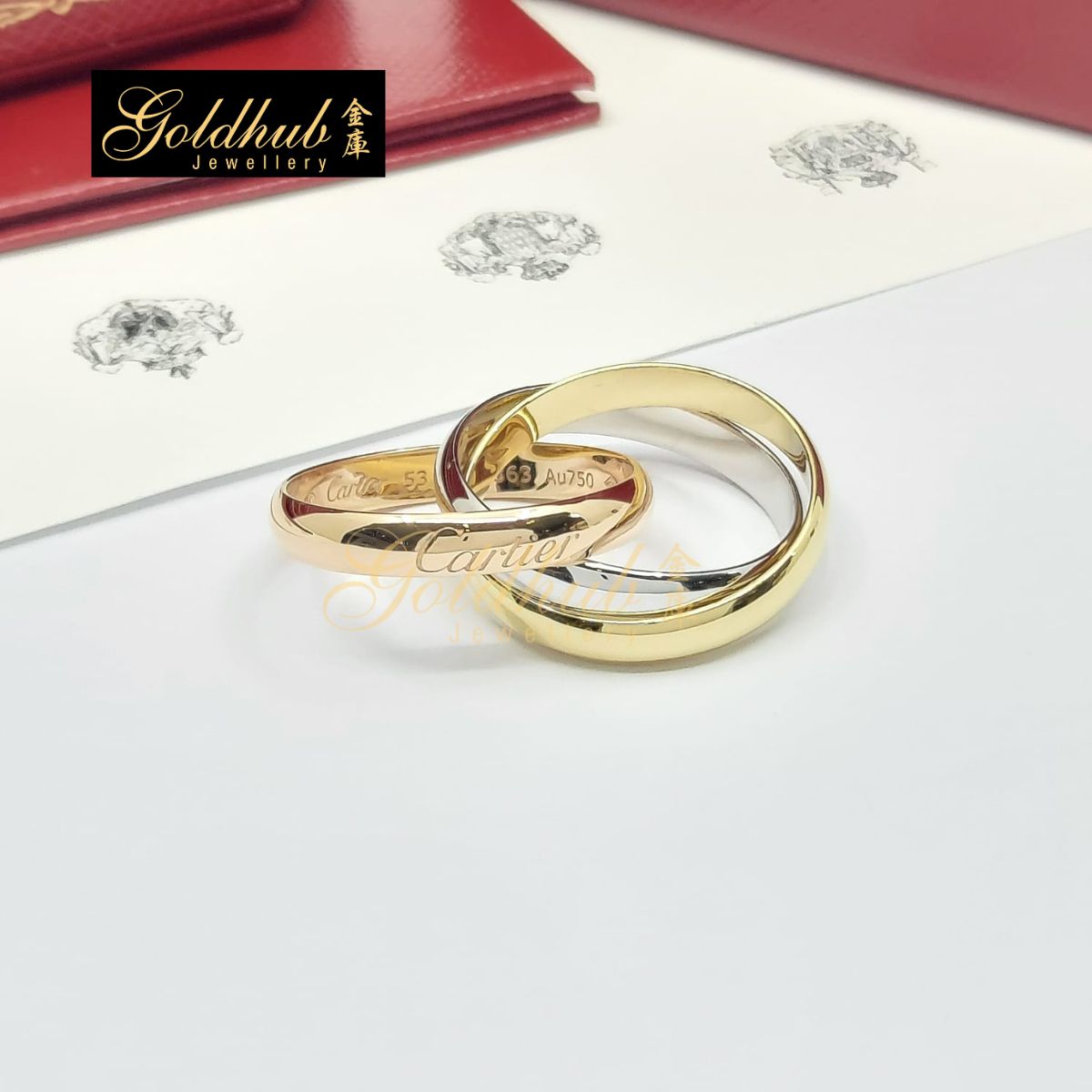Cartier Trinity Ring, Classic Model Size 53