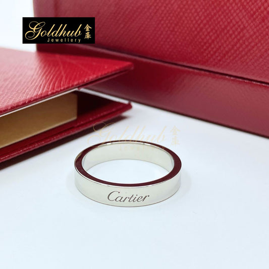 Cartier C de Cartier Wedding Band, 4mm in Platinum, Size 55