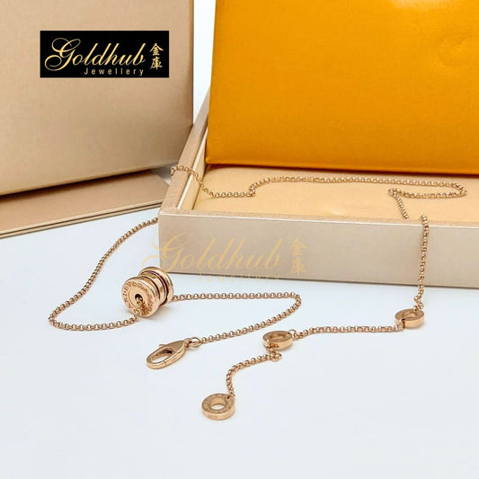Bvlgari B.zero1 Mini Pendant Necklace in Rose Gold