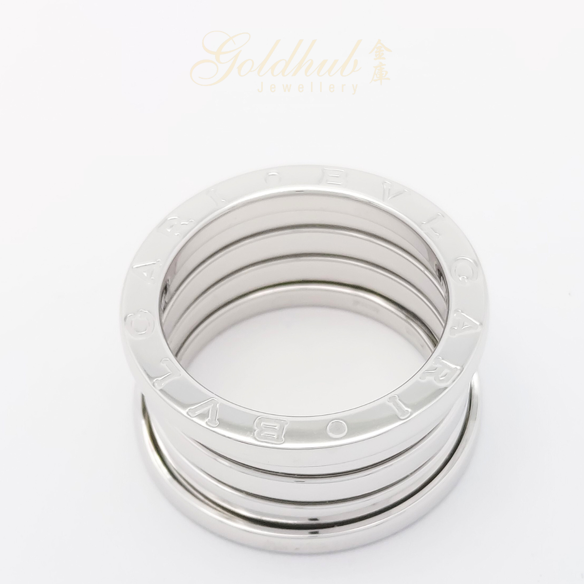 Bvlgari B.zero1 Four Band Ring in White Gold