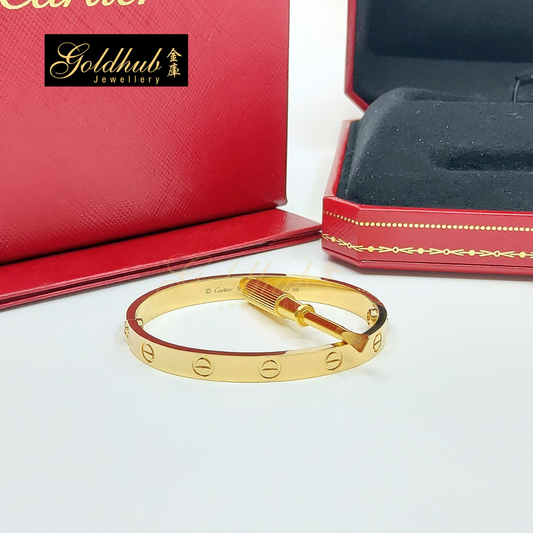 Cartier LOVE Bracelet, Classic Model in Yellow Gold, Size 16