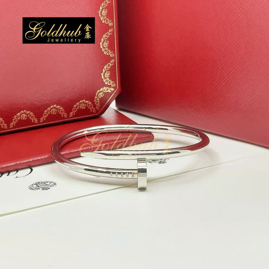 Cartier Juste Un Clou Bracelet, Classic Model in White Gold, Size 16