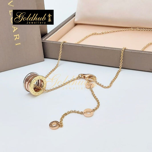 Bvlgari B.zero1 Necklace in Rose, White and Yellow Gold