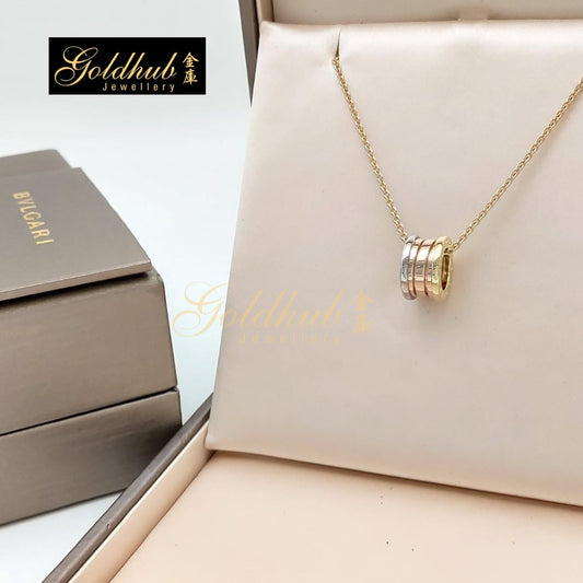 Bvlgari B.zero1 Necklace in Rose, White and Yellow Gold
