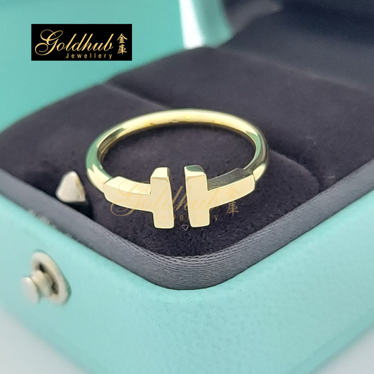 Tiffany T Wire Ring in Yellow Gold, Size 5.5