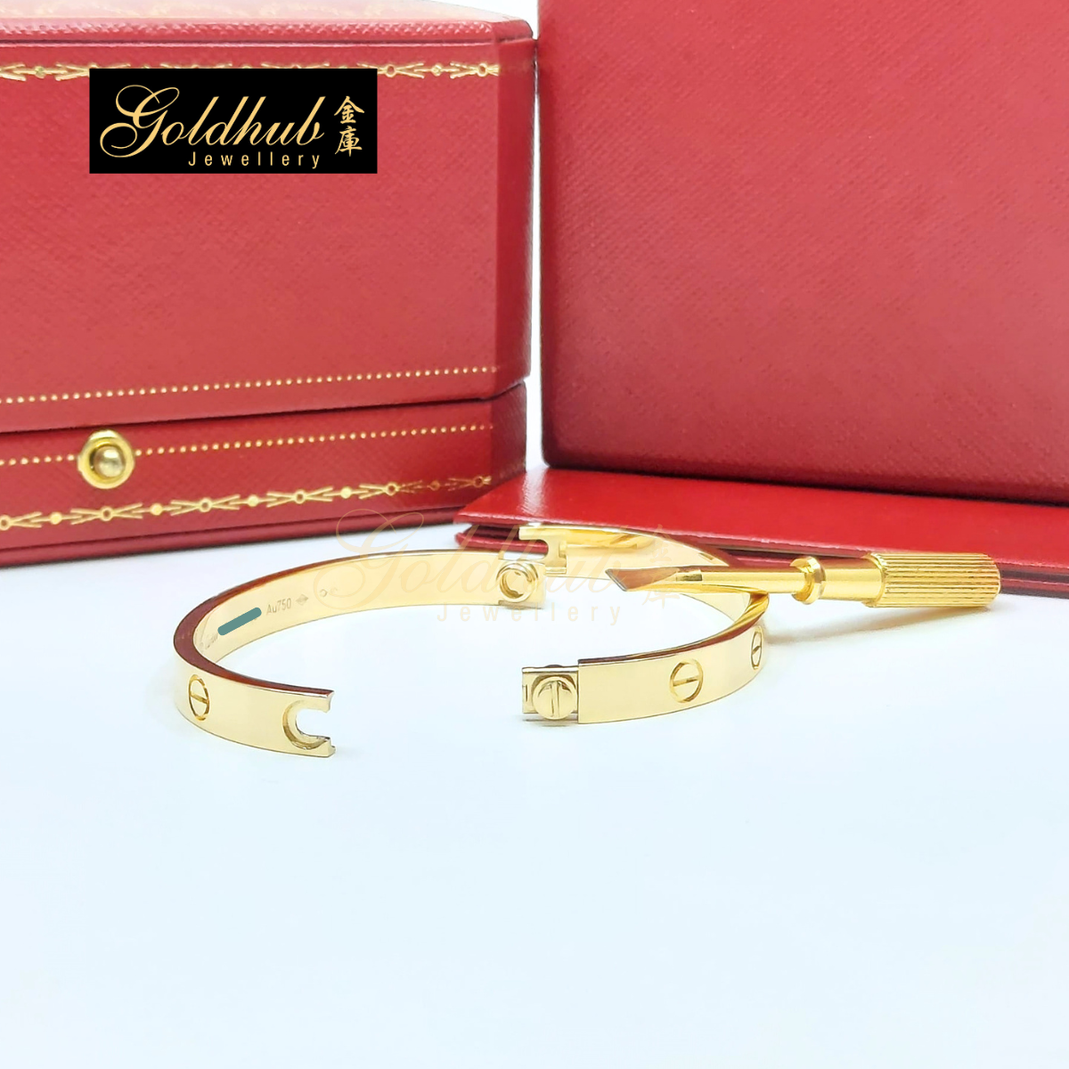 Cartier LOVE Bracelet, Classic Model in Yellow Gold, Size 16