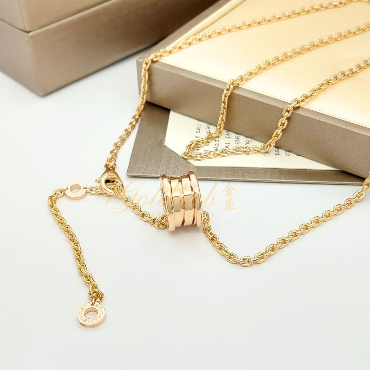 Bvlgari B.zero1 Necklace, 60 cm in Rose Gold