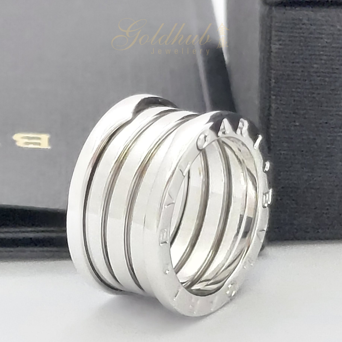 Bvlgari B.zero1 4 Band Ring in White Gold