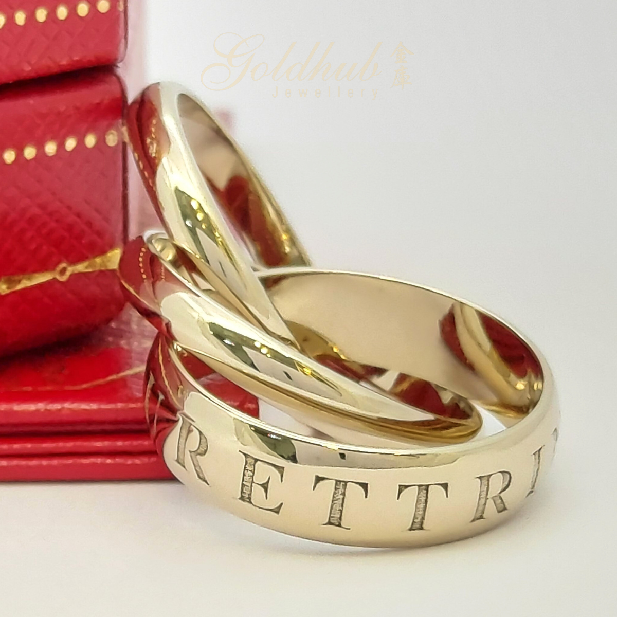 Cartier Amour Et Trinity Ring in White Gold