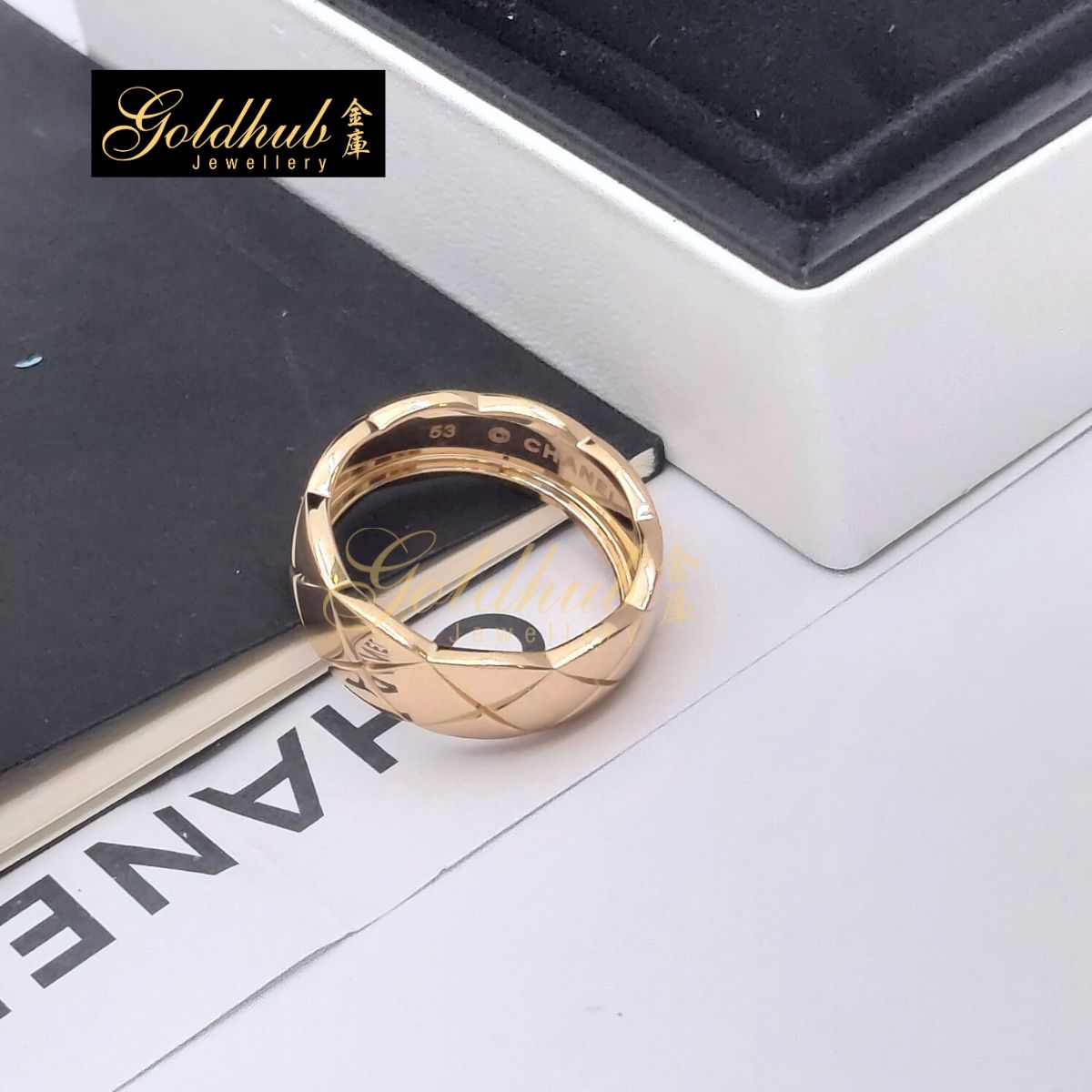 Chanel Coco Crush Ring, Small Version in Rose Gold, Size 53