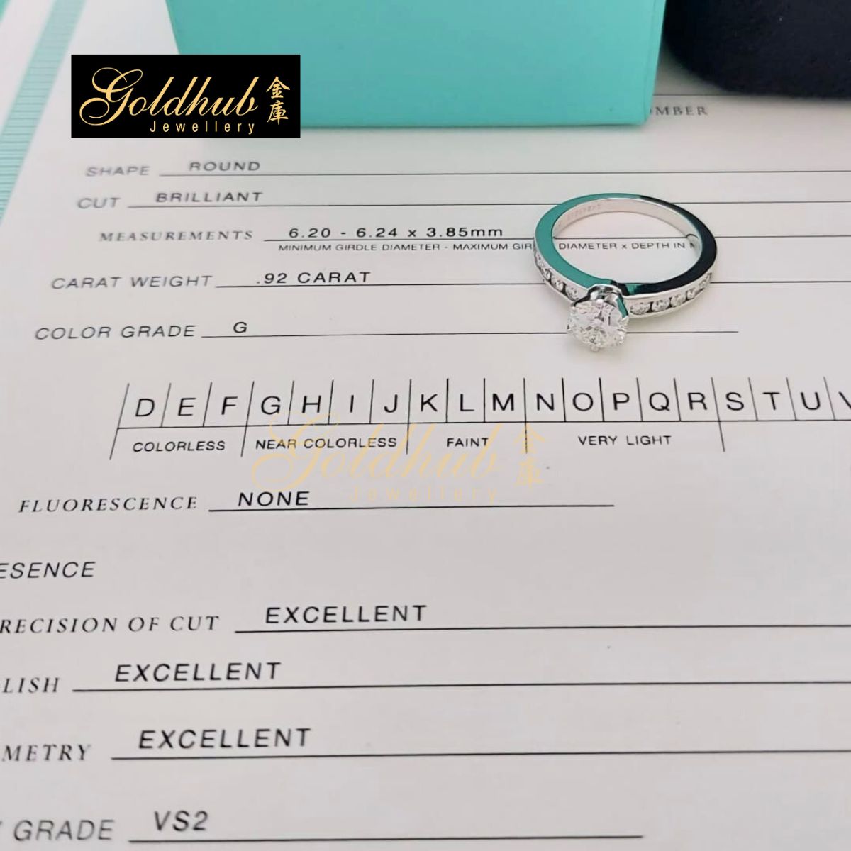 Tiffany & Co 0.92ct Diamond Ring in Platinum