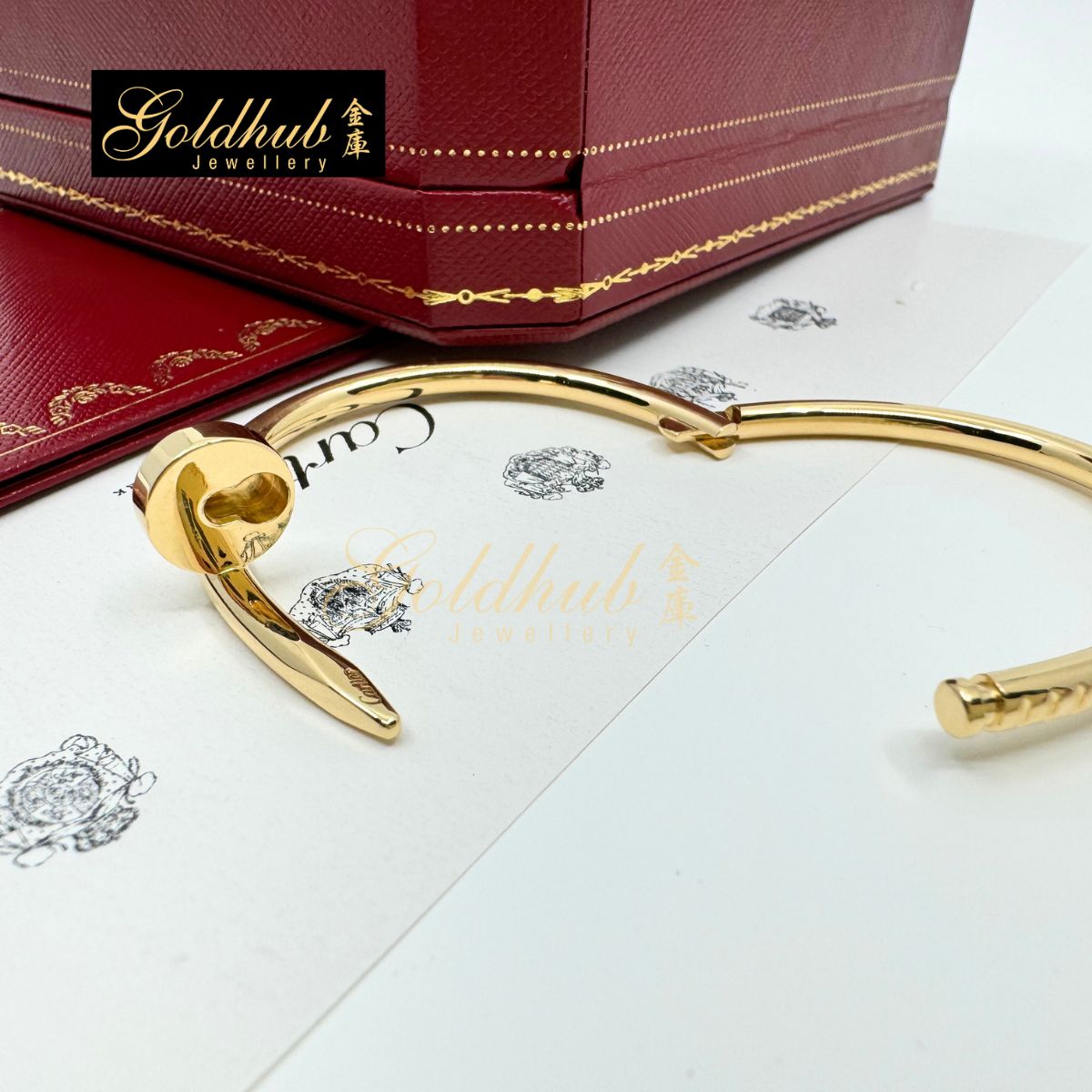 Cartier Juste Un Clou Bracelet, Classic Model in Yellow Gold, Size 15