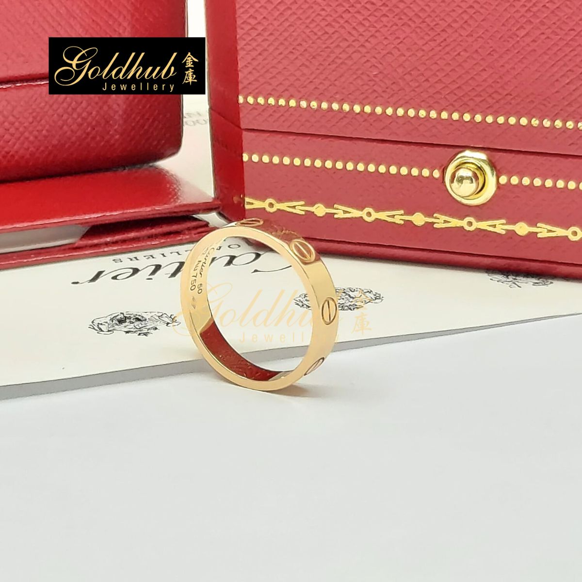 Cartier Love Ring, Small Model in Rose Gold, Size 50