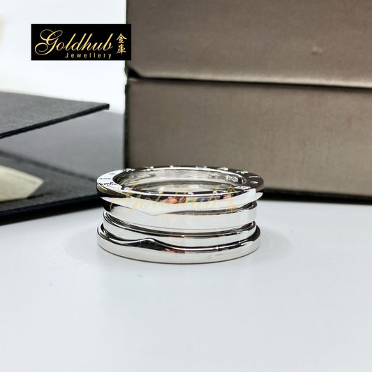 Bulgari B.zero1 3 Bands in White Gold Size 56