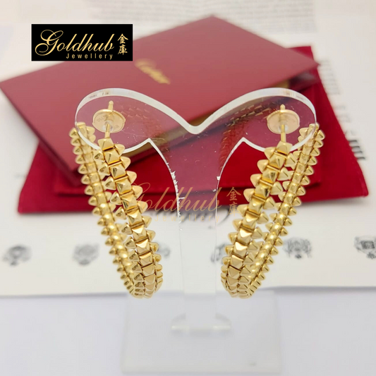 Cartier Clash de Cartier Hoop Earrings, Small Model in Rose Gold