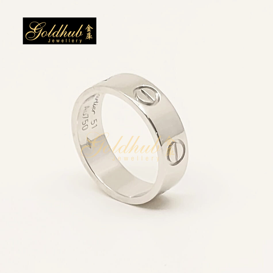 Cartier Love Ring, Classic Model White Gold, Size 51
