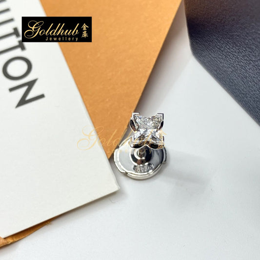 Louis Vuitton LV Diamonds Stud, LV Monogram Star cut in White Gold