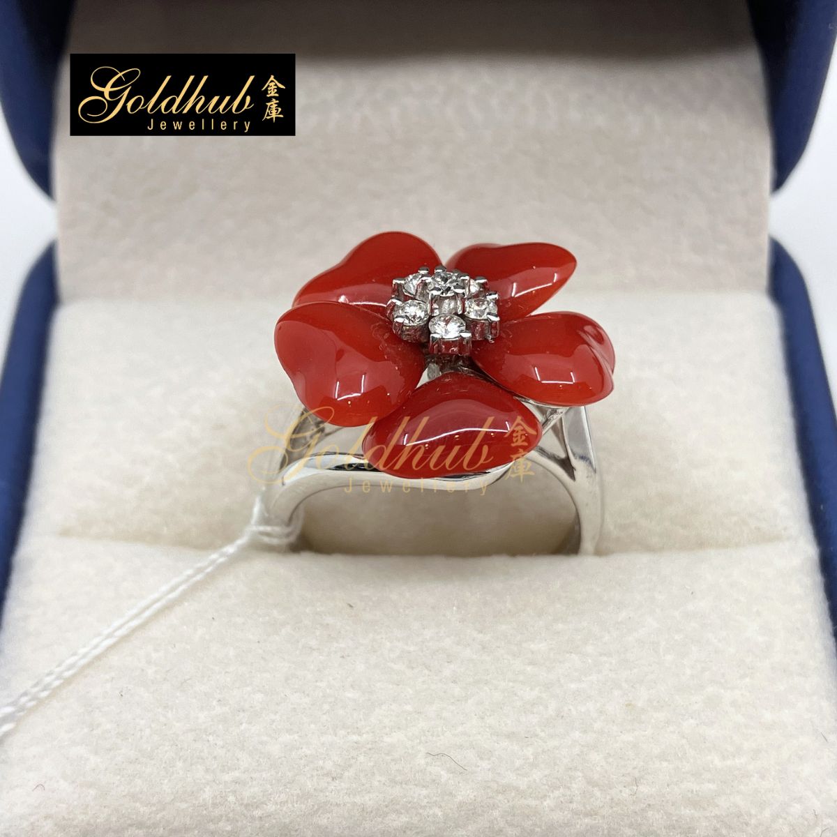 Japanese Coral Flower Ring by Lithosphere