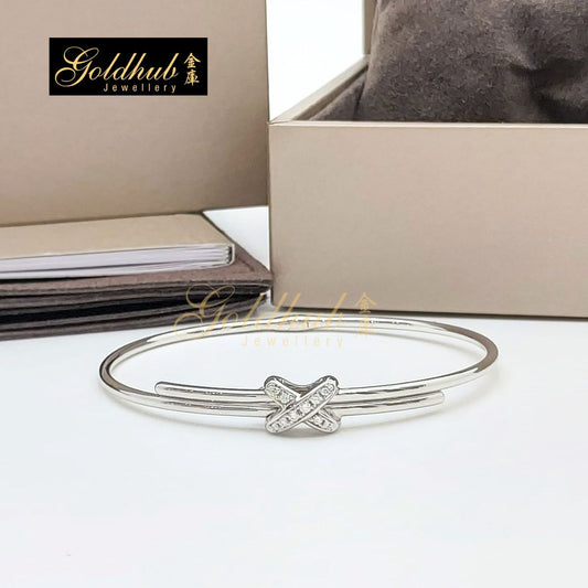 Chaumet Jeux de Liens Bracelet, Diamonds, Bracelet in White Gold, Size 165