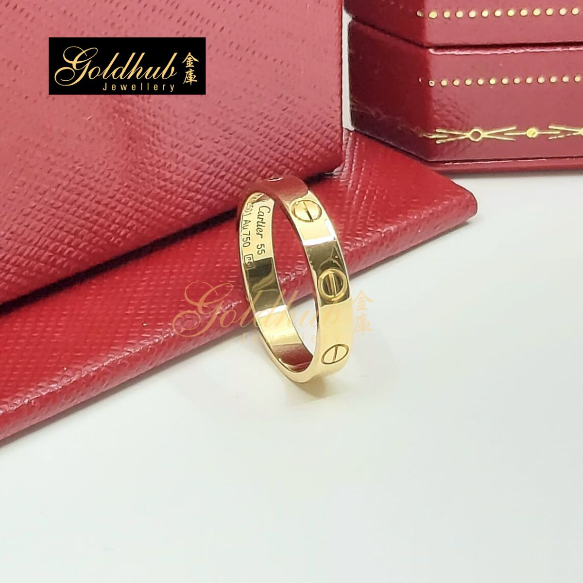 Cartier Love Ring, Small Model in Yellow Gold, Size 55