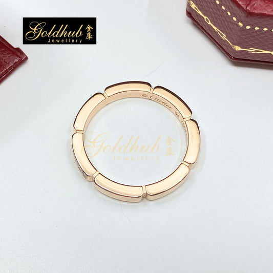 Cartier Maillon Panthere Wedding Ring, 4 Diamonds in Rose Gold, Size 52