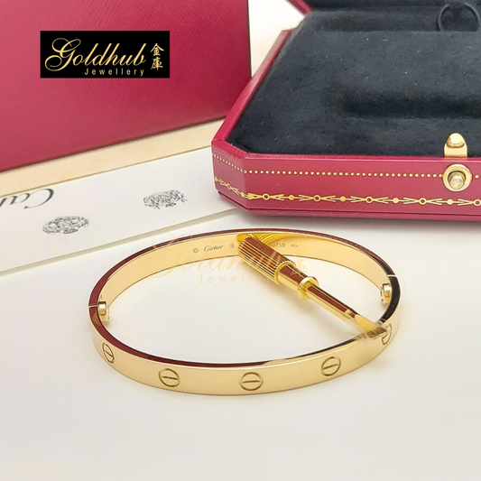 Cartier Love Bracelet, Classic Model in Yellow Gold, Size 18