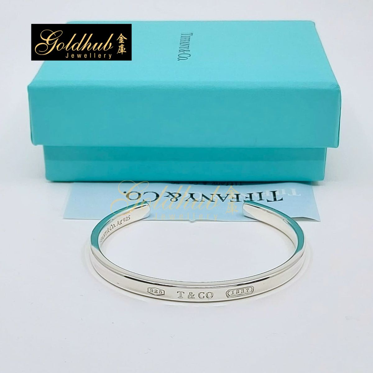 Tiffany & Co 1837 Cuff Bangle in 925 Silver