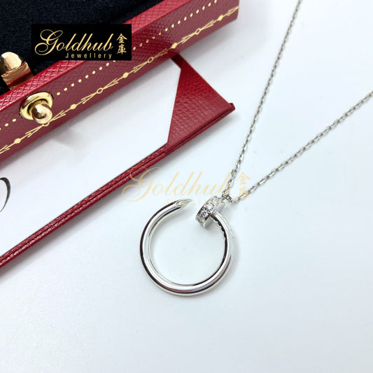 [Reserved] Cartier Juste Un Clou Pendant, 14 Diamonds in White Gold