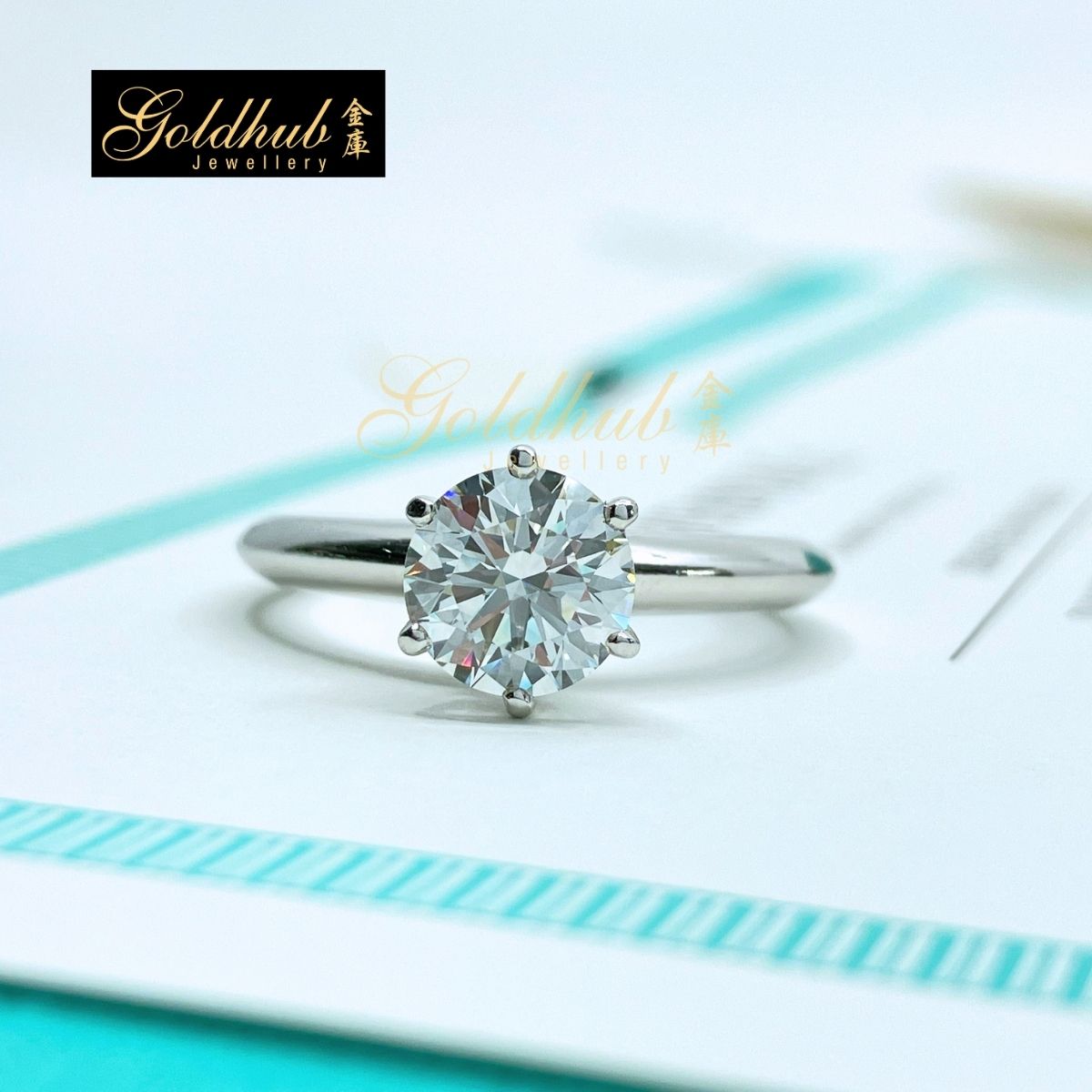[Reserved] The Tiffany Setting Ring, Solitaire Diamond 1.27ct in Platinum, Size 7