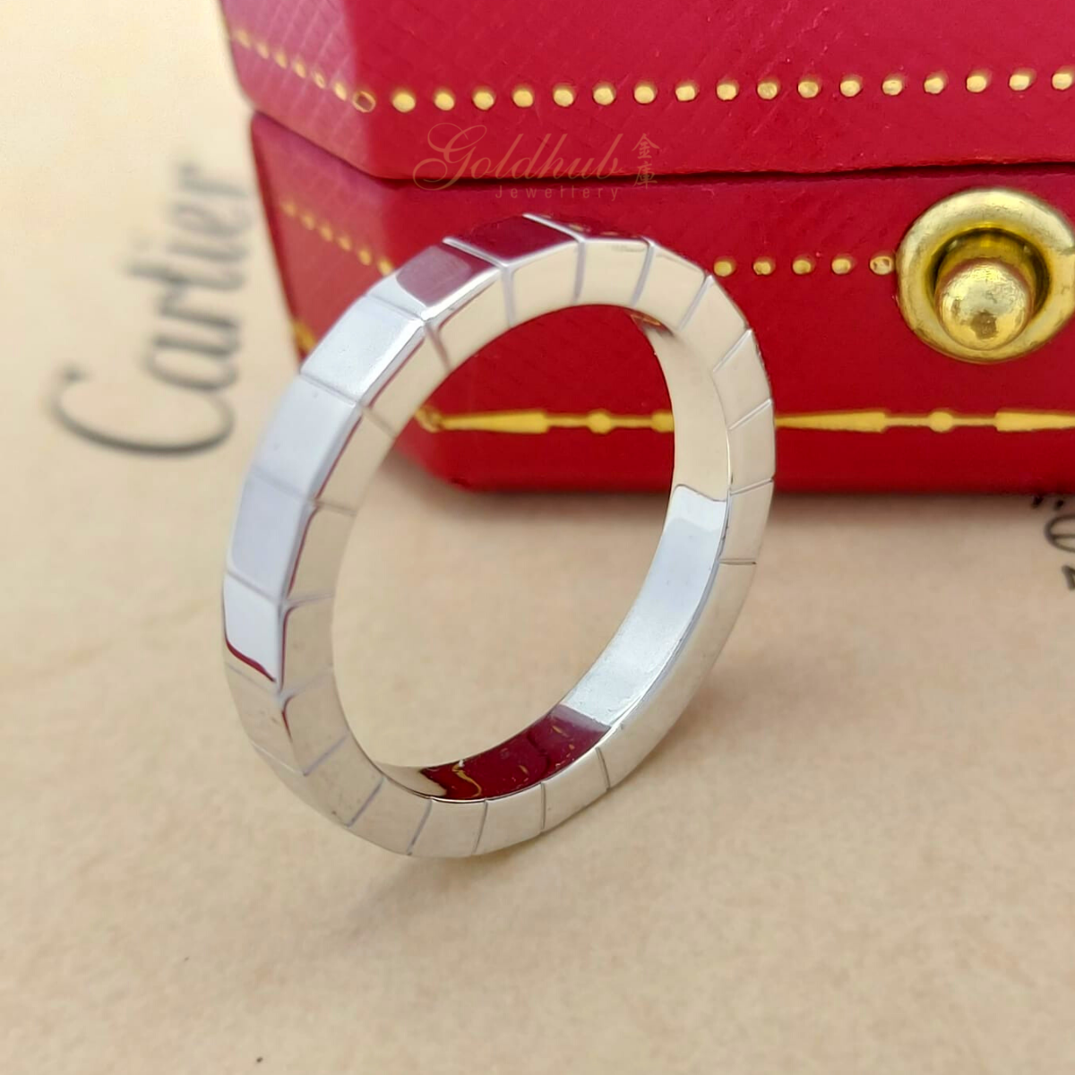 Cartier Lanieres Ring in White Gold